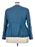 Shein 100% Polyester Blue 3/4 Sleeve Blouse Size 3X - photo 2