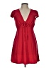 Forever 21 Solid Red Casual Dress Size L - photo 1