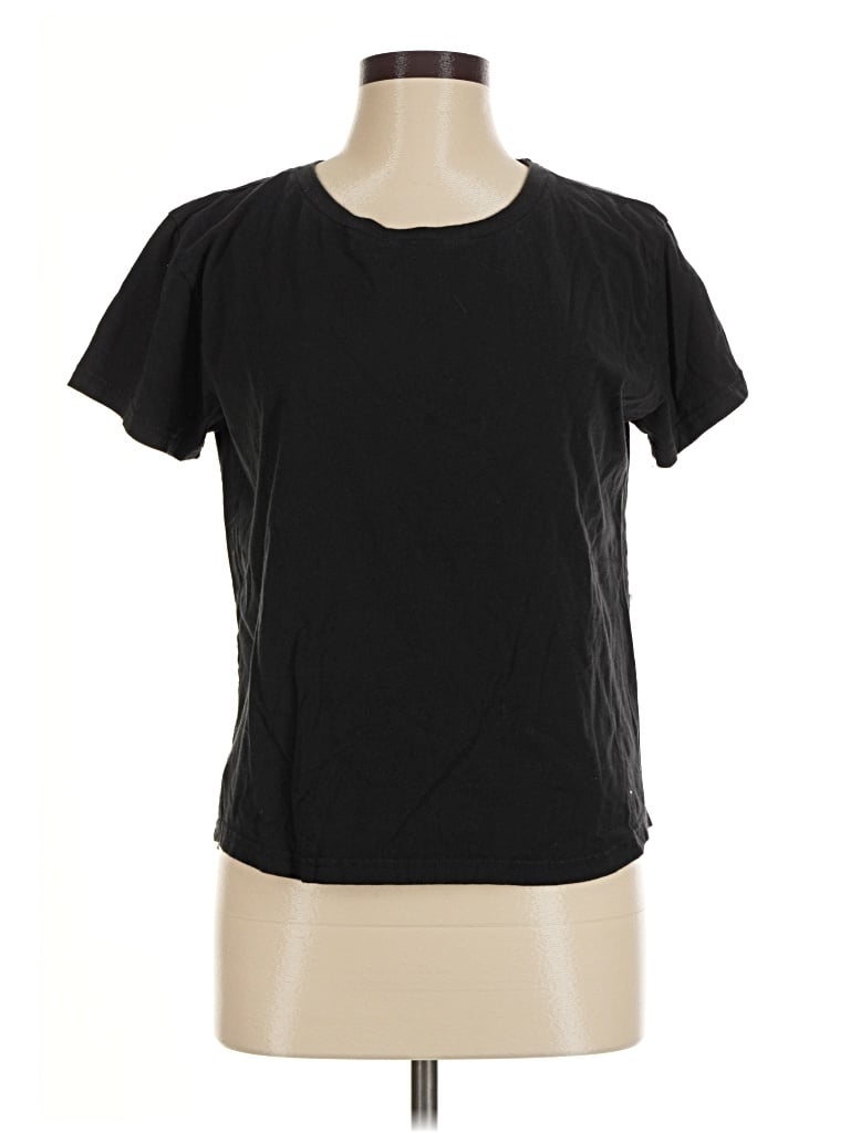 Pre-owned Hanes Active T-shirt In Black