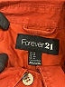 Forever 21 100% Cotton Red Orange Jacket Size 10 - photo 6
