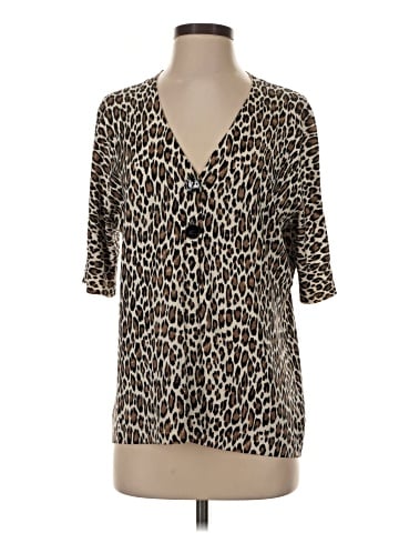Chico's 3/4 Sleeve Silk Top (view 1)