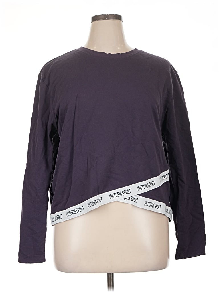 Pre-owned Victoria Sport Long Sleeve T-shirt In Purple