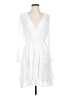 Hem & Thread 100% Polyester White Cocktail Dress Size S - photo 1