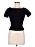 Alexander McQueen Black Short Sleeve Top Size M - photo 1