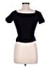 Alexander McQueen Black Short Sleeve Top Size M - photo 2