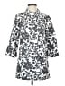 Chico's 100% Cotton Print Silver Raincoat Size Sm (0) - photo 1