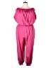 Shein Curve 100% Polyester Solid Pink Jumpsuit Size 20 Plus (4) - photo 1
