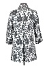 Chico's 100% Cotton Print Silver Raincoat Size Sm (0) - photo 2
