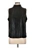 Allison Joy Metallic Black Sleeveless Blouse Size L - photo 1