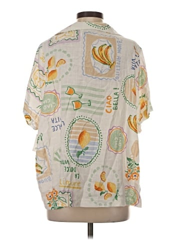 Paper Heart Short Sleeve Blouse (view 2)