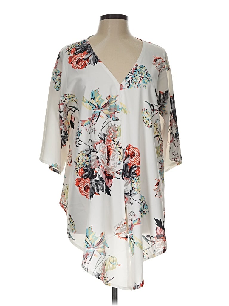Pre-owned Unbranded Kimono In Ivory