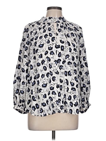 Rebecca Taylor Long Sleeve Silk Top (view 1)