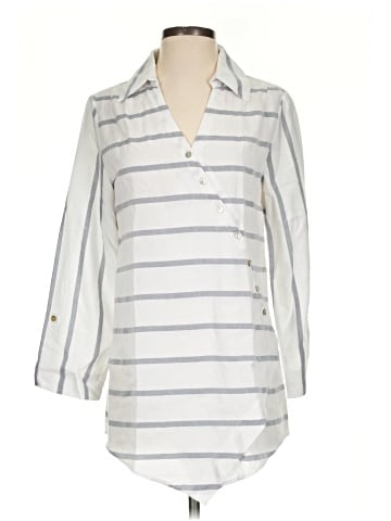 Soft Surroundings 3/4 Sleeve Button-Down Shirt (view 1)