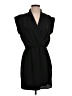 Aqua 100% Polyester Solid Black Casual Dress Size XS - photo 1