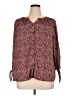 Krazy Kat 100% Polyester Paisley Burgundy 3/4 Sleeve Blouse Size XL - photo 1