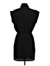 Aqua 100% Polyester Solid Black Casual Dress Size XS - photo 2