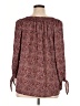 Krazy Kat 100% Polyester Paisley Burgundy 3/4 Sleeve Blouse Size XL - photo 2