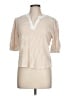 Democracy 100% Cotton Ivory 3/4 Sleeve Blouse Size L - photo 1