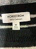 Nordstrom 100% Cashmere Stripes Black Cashmere Pullover Sweater Size XS - photo 7