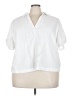 Universal Thread White Short Sleeve Blouse Size 3X - photo 1
