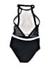 Jantzen Color Block Black One Piece Swimsuit Size 12 - photo 2