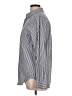 Theory 100% Cotton Stripes Silver Long Sleeve Button-Down Shirt Size L - photo 5