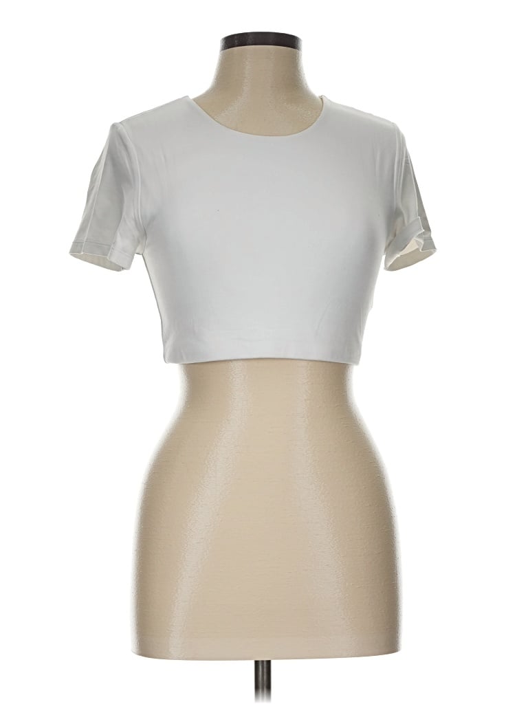 Pre-owned Babaton Short Sleeve T-shirt In Silver