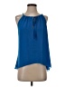 Veronica M. Blue Sleeveless Blouse Size S - photo 1