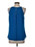 Veronica M. Blue Sleeveless Blouse Size S - photo 2