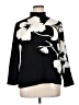 Chico's Floral Black Pullover Sweater Size XL (3) - photo 1