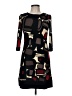New Directions Graphic Black Casual Dress Size 6 (petite) - photo 1