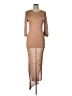 Wow Couture Tan Casual Dress Size L - photo 1