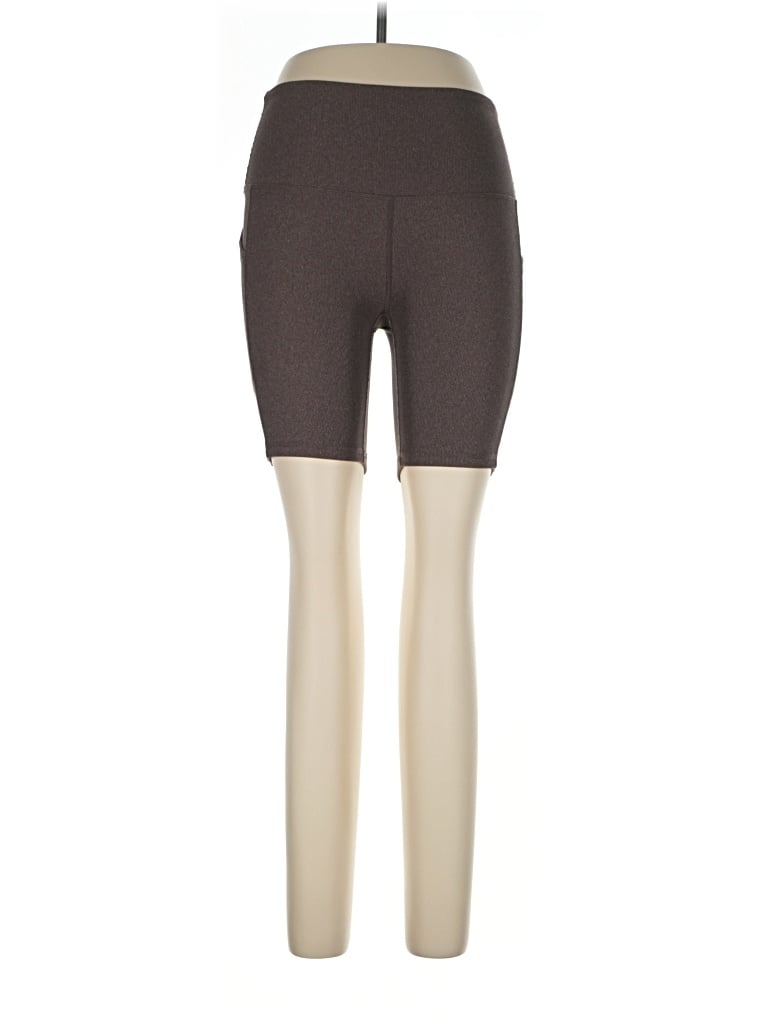 Pre-owned Move Theology Leggings In Brown