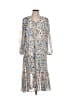 Joie Print Blue Casual Dress Size L - photo 1