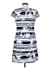 Jessica Simpson 100% Polyester Print Blue Casual Dress Size 8 - photo 2