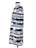 Jessica Simpson 100% Polyester Print Blue Casual Dress Size 8 - photo 5