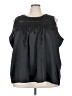 Ulla Popken 100% Polyester Black Sleeveless Blouse Size 32-34 - photo 1