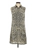 Equipment Animal Print Gray Casual Dress Size XS - photo 1
