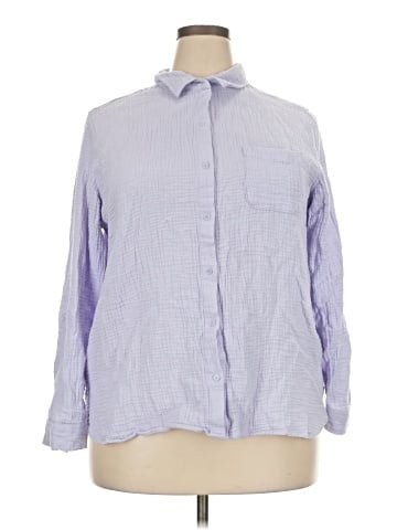 Nine West Long Sleeve Button-Down Shirt (view 1)
