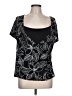 Covington Black Short Sleeve Top Size L - photo 1