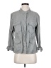 Sanctuary 100% Lyocell Gray 3/4 Sleeve Button-Down Shirt Size M - photo 1