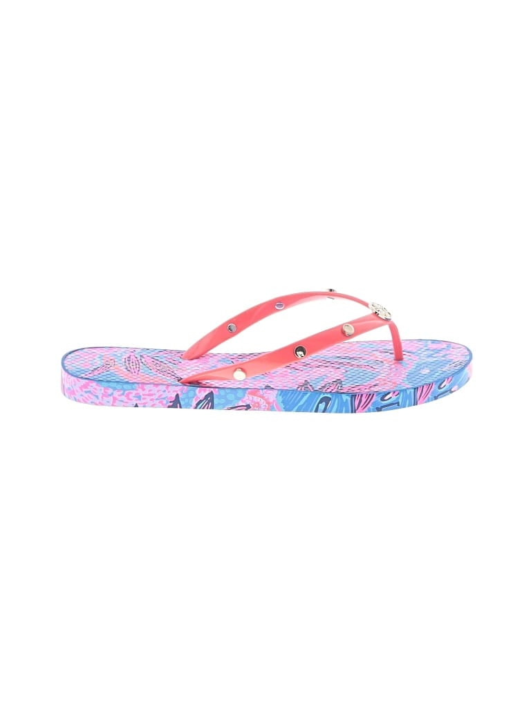 Pre-owned Lilly Pulitzer Flip Flops In Pink