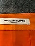 Amanda Uprichard 100% Silk Solid Orange Skort Size M - photo 3