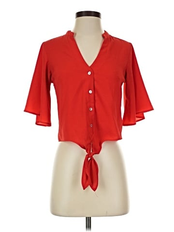 Hiatus Short Sleeve Blouse (view 1)