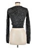 Neiman Marcus Animal Print Gray Cardigan Size M - photo 2
