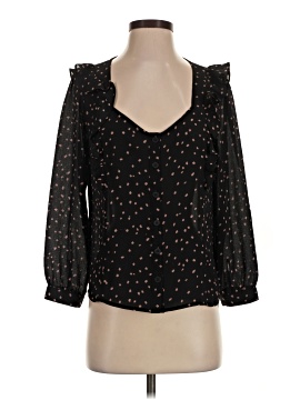 Madewell Ruffled Button-Front Top in Confetti Toss (view 1)