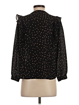 Madewell Ruffled Button-Front Top in Confetti Toss (view 2)