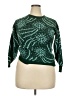 Jason Maxwell Print Green Pullover Sweater Size 2X - photo 1