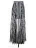 Bebe 100% Polyester Stripes Silver Formal Skirt Size M - photo 2