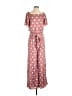 Versona 100% Polyester Polka Dots Pink Jumpsuit Size S - photo 1